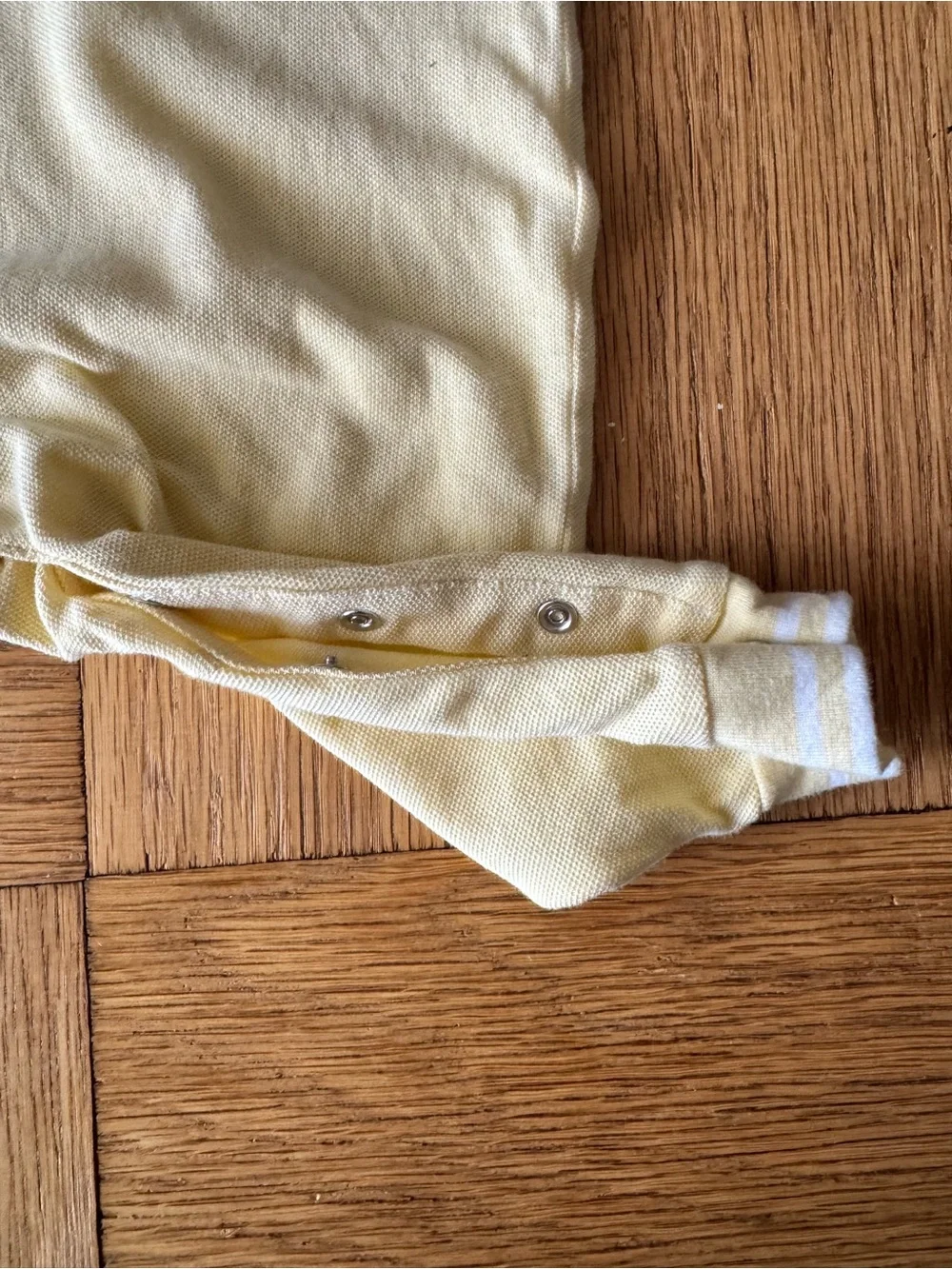 Ralph Lauren Baby 6 Months Yellow Onesie Collared Short Sleeve Preppy Polo